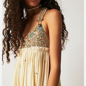 Free People Pretty Prairie Skirtall Dress - XL